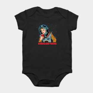 Brave and young women Baby Bodysuit